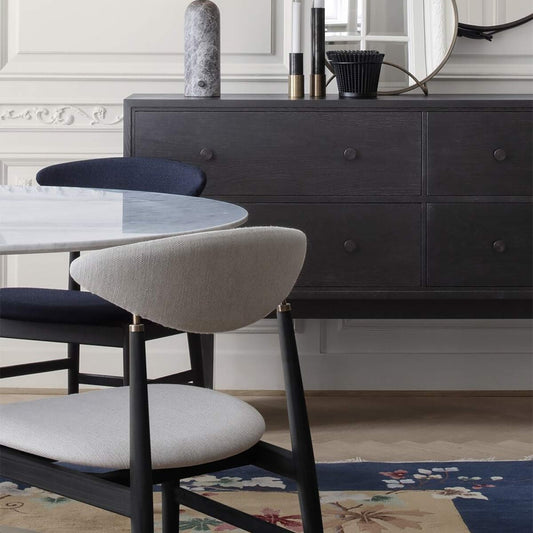 Gent Dining Chair | Remix Fabric 123 Light Grey