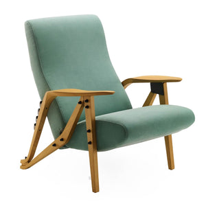 Gilda Reclining Chair | Teatro 26942 Sea Green Fabric