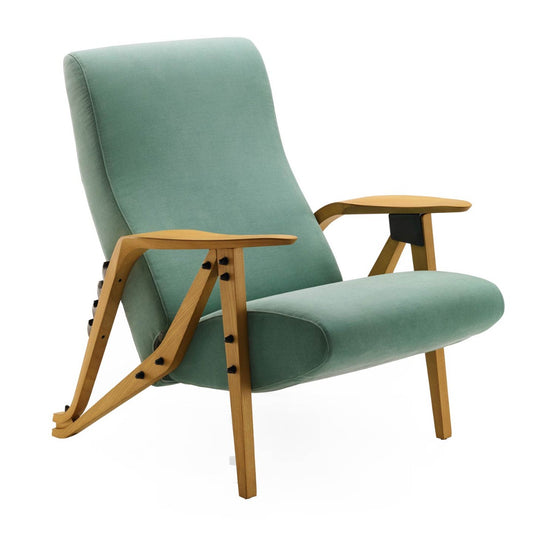 Gilda Reclining Chair | Teatro 26942 Sea Green Fabric
