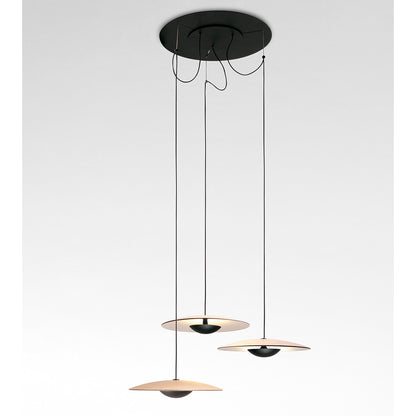 Ginger 60 Pendant Light LED | Oak and White Shade