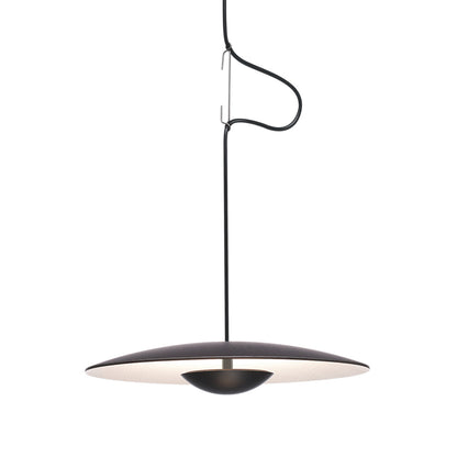Ginger 60 Pendant Light LED | Oak and White Shade
