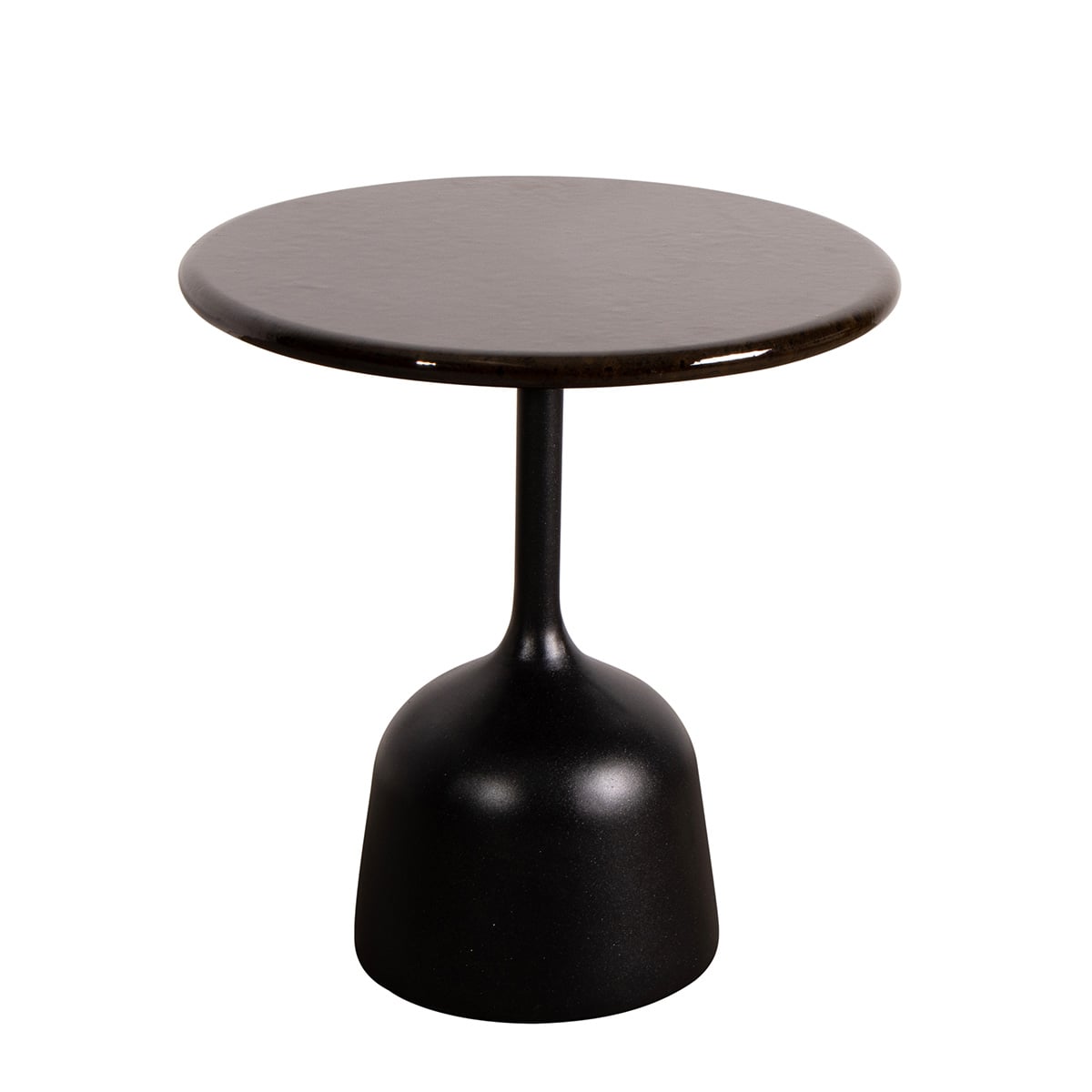 Glaze Coffee Table Small | Black Glazed Lava Stone Top