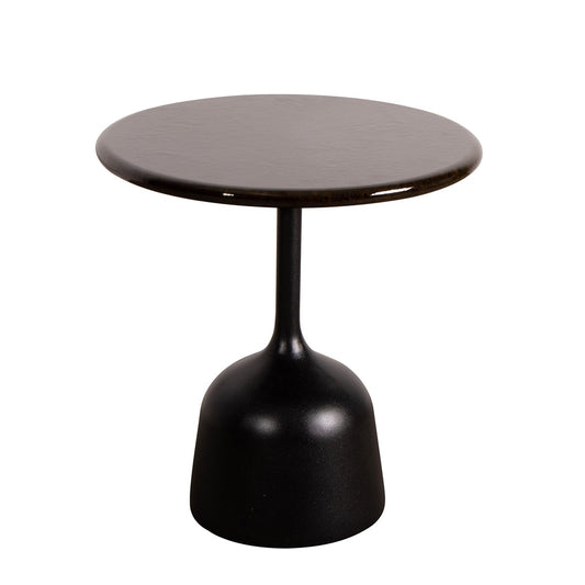 Glaze Coffee Table Small | Black Glazed Lava Stone Top