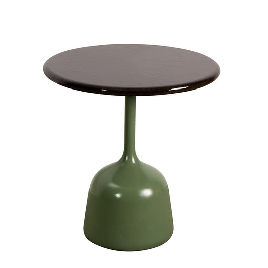 Glaze Coffee Table Small | Black Glazed Lava Stone Top