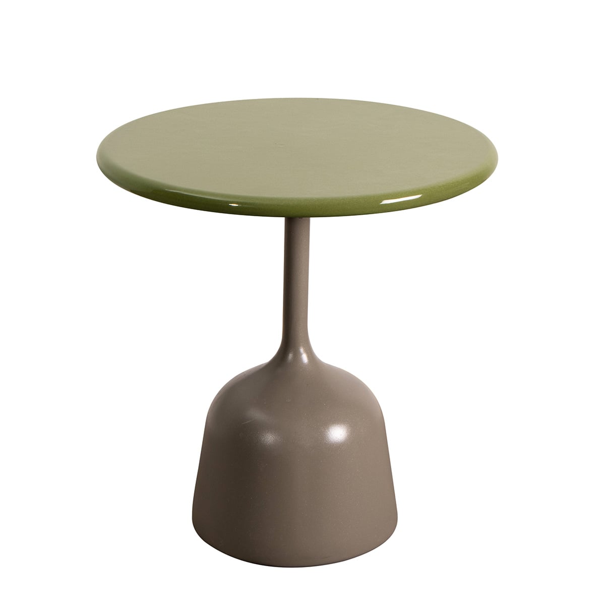 Glaze Coffee Table Small | Green Glazed Lava Stone Top