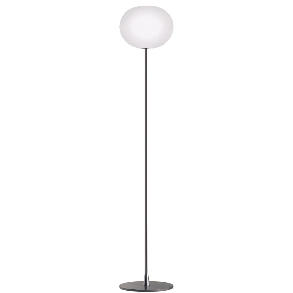 Glo-Ball F2 Floor Lamp | Matt Silver