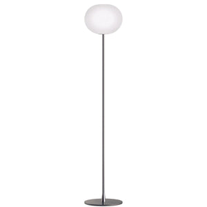 Glo-Ball F2 Floor Lamp | Matt Silver