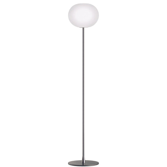 Glo-Ball F2 Floor Lamp | Matt Silver