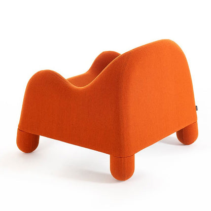Gomma Armchair | Burnt Orange Terso Fabric Upholstery