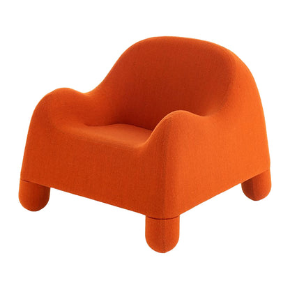 Gomma Armchair | Burnt Orange Terso Fabric Upholstery