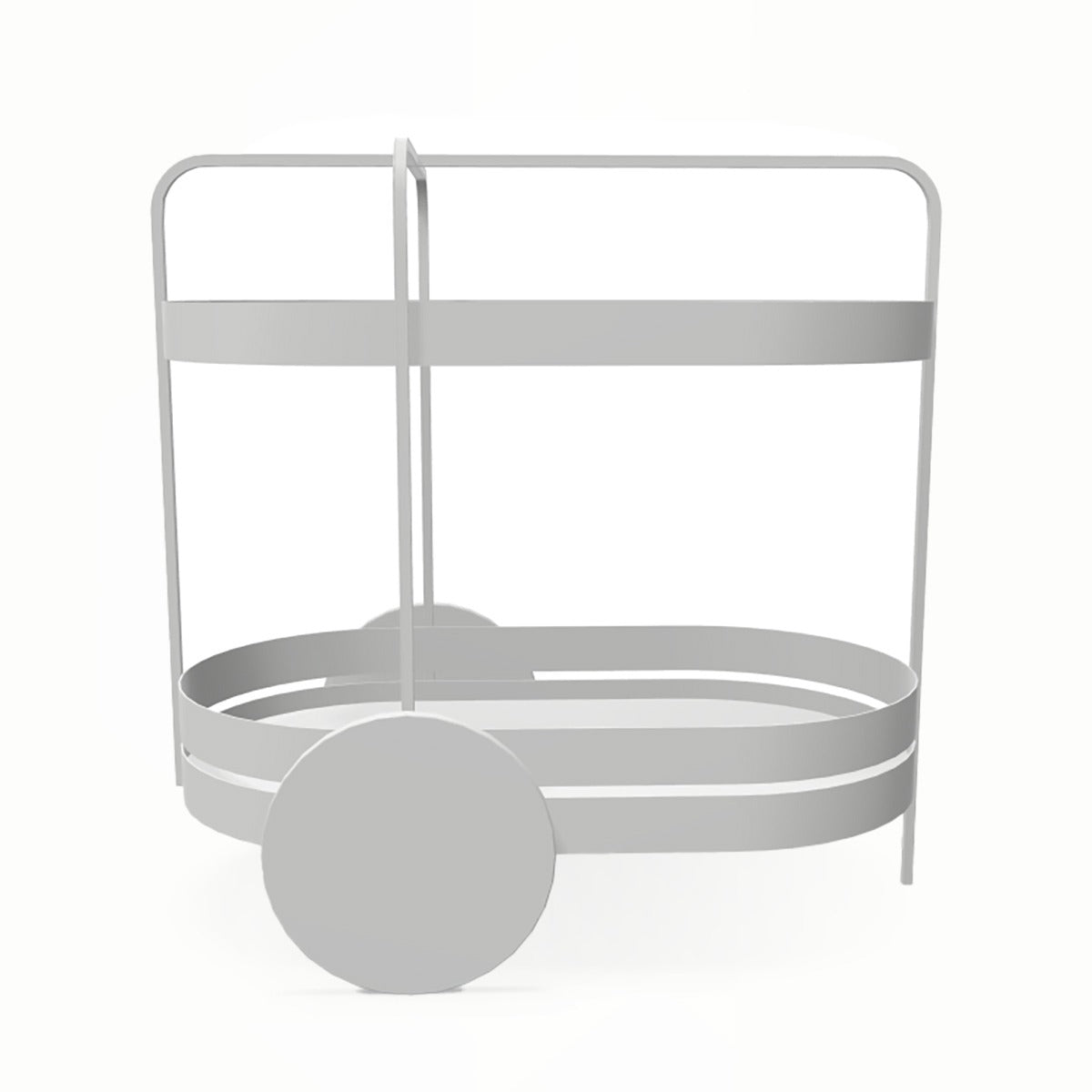 Grace Trolley | Grey White Powder Coated