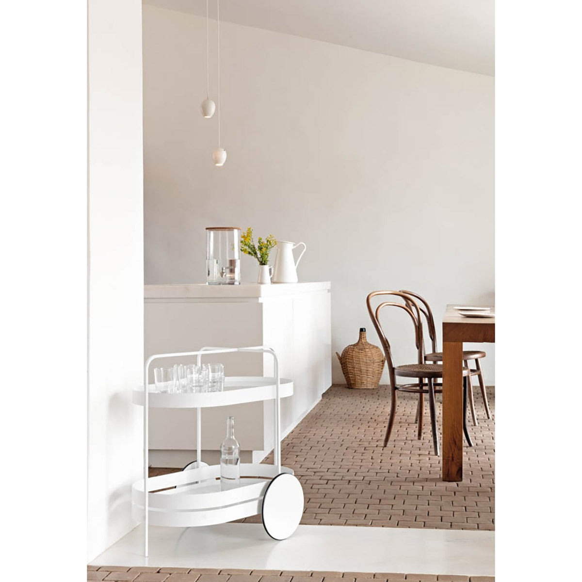 Grace Trolley | Grey White Powder Coated
