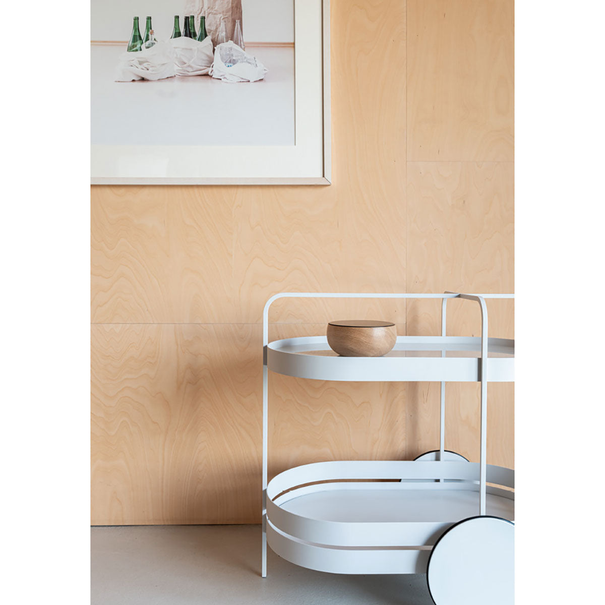 Grace Trolley | Grey White Powder Coated