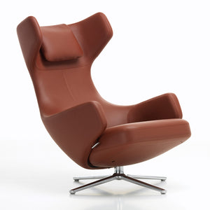 Grand Repos Lounge Chair | Premium Leather Brandy 93
