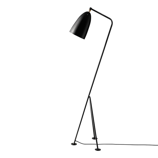 Grasshopper Floor Light | Black Glossy Powdercoated Metal