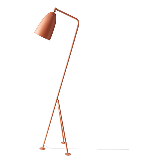 Grasshopper Floor Light | Vintage Red Powdercoated Metal