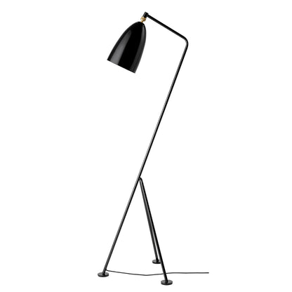 Grasshopper Floor Light | Black Glossy Powdercoated Metal