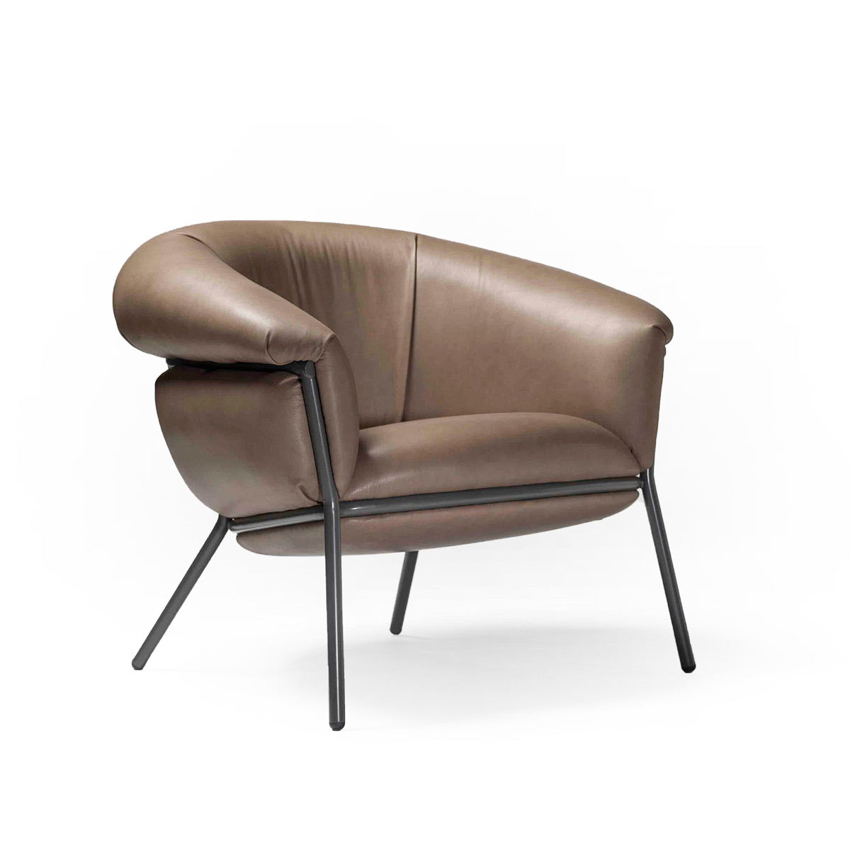 Grasso Armchair | Grey V22 Vintage Leather