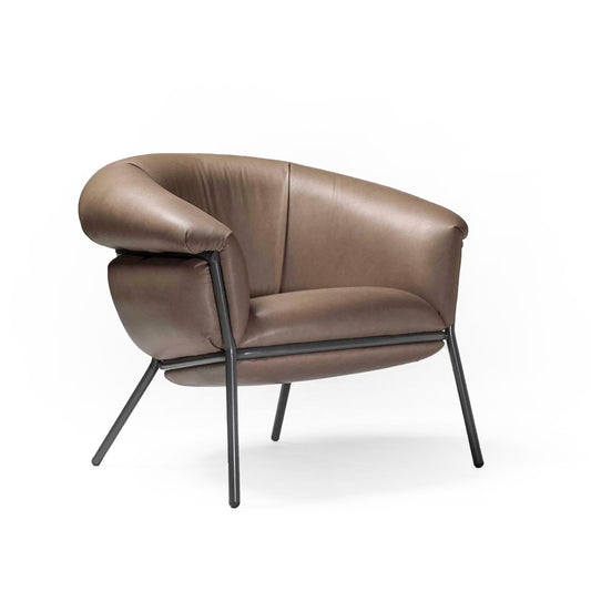 Grasso Armchair | Grey V22 Vintage Leather