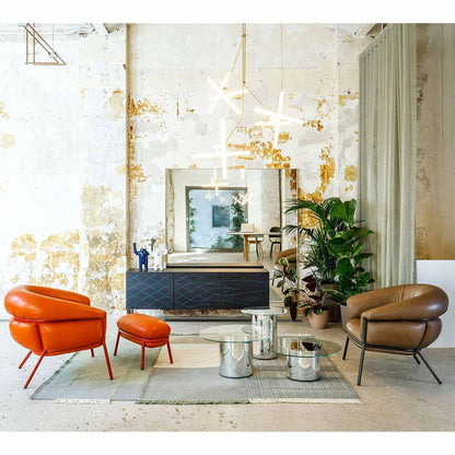 Grasso Armchair | Aged Camel V18 Vintage Leather