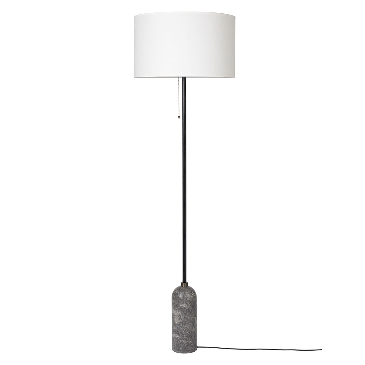 Gravity Floor Lamp | Grey Emperador Marble