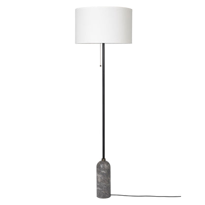 Gravity Floor Lamp | Grey Emperador Marble