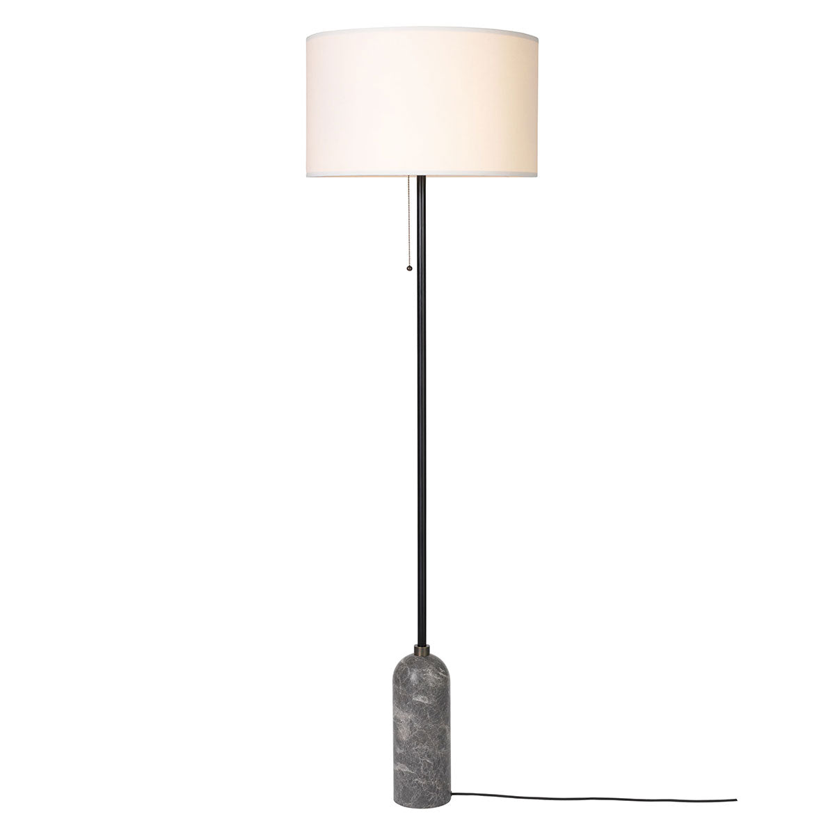 Gravity Floor Lamp | Grey Emperador Marble