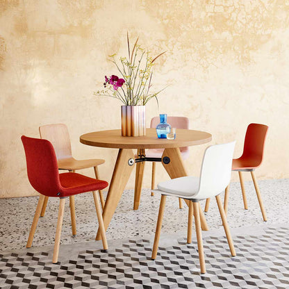 HAL RE Wood Chair | Cotton White RE Plastic Shell
