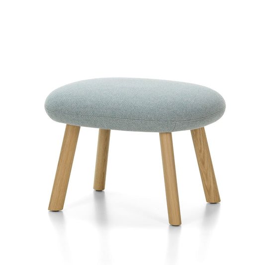 HAL Lounge Chair & Ottoman | Nubia 06 Cream and Sierra Grey Fabric Upholstery