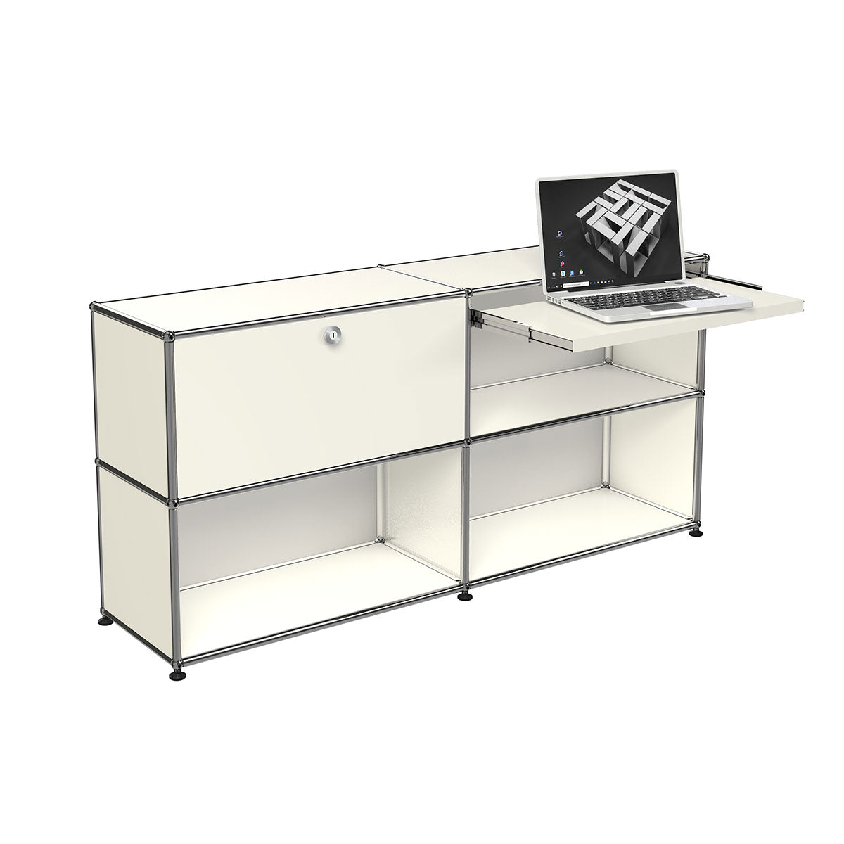 USM Home Office Bureau 08 | Beige Lacquer Panels