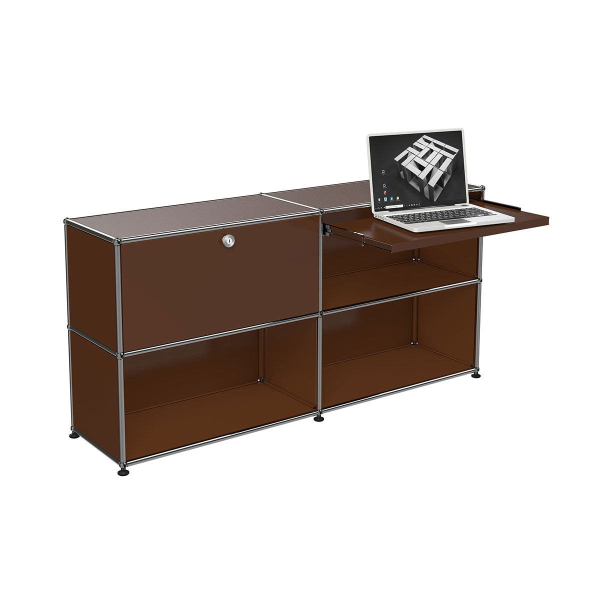 USM Home Office Bureau 08 | Brown Lacquer Panels