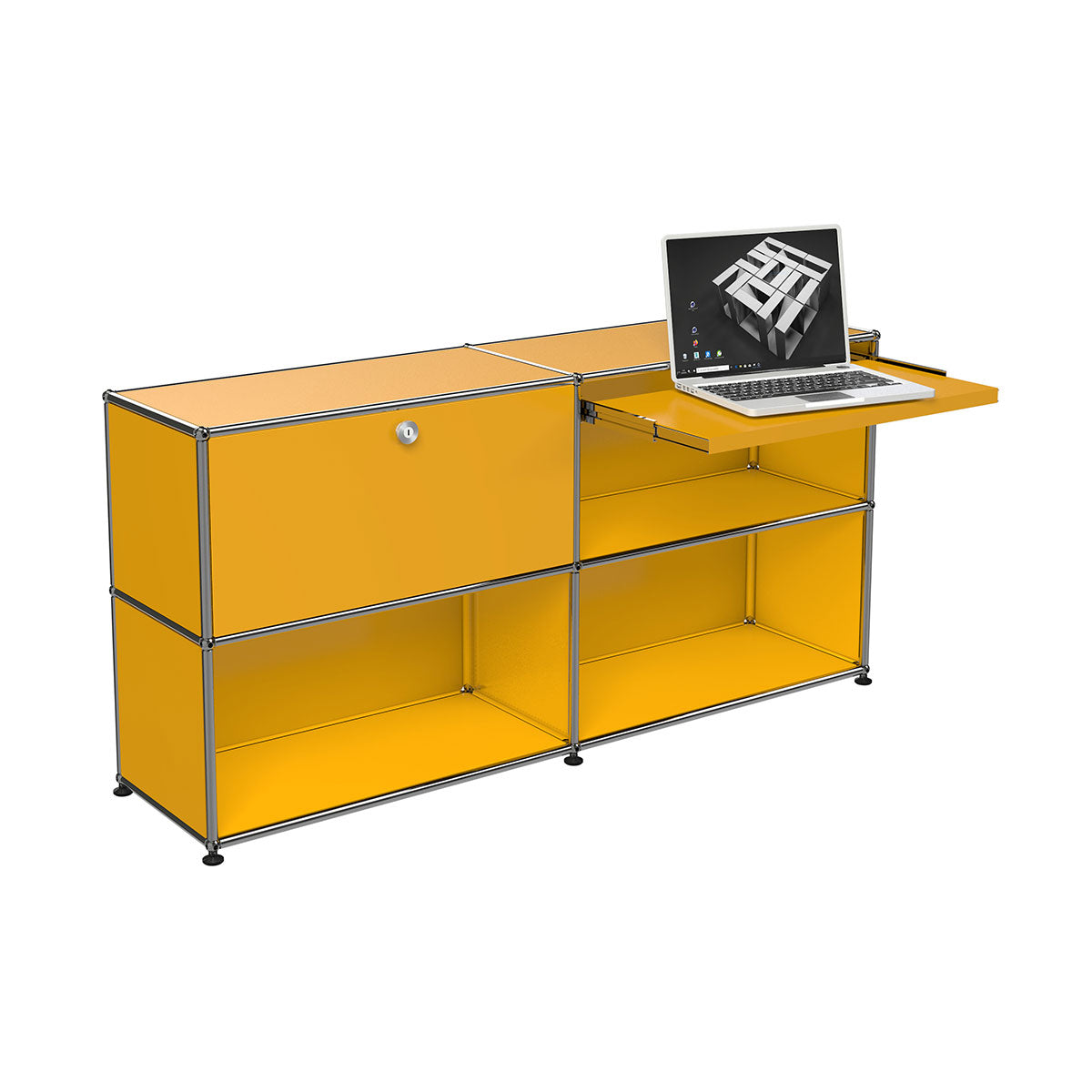USM Home Office Bureau 08 | Golden Yellow Lacquer Panels
