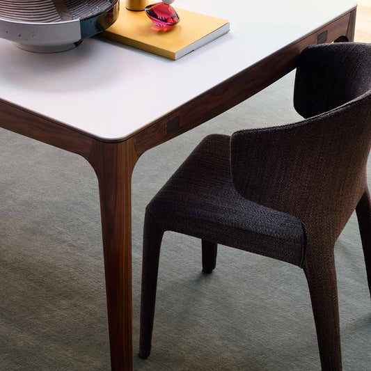 Hola Chair (with arms) | Perbacco 13E443 Brown Fabric