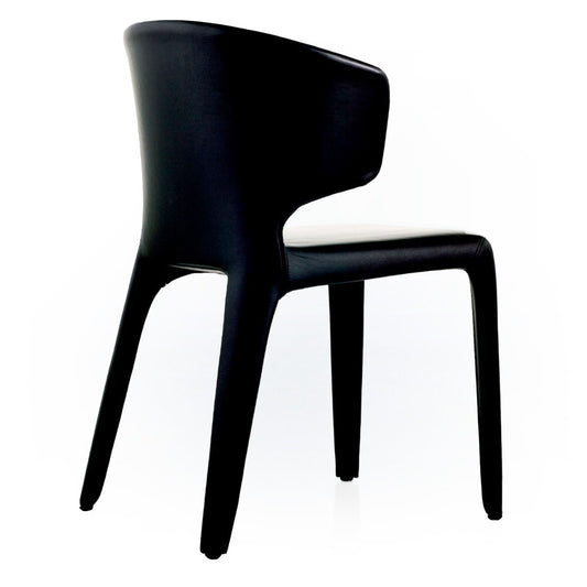 Hola Chair (with arms) | Black Leather 13X606