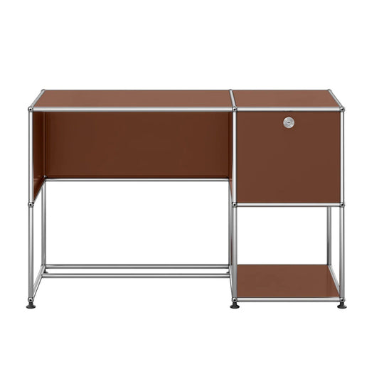 USM Home Office Desk 07 | Brown Lacquer Panels