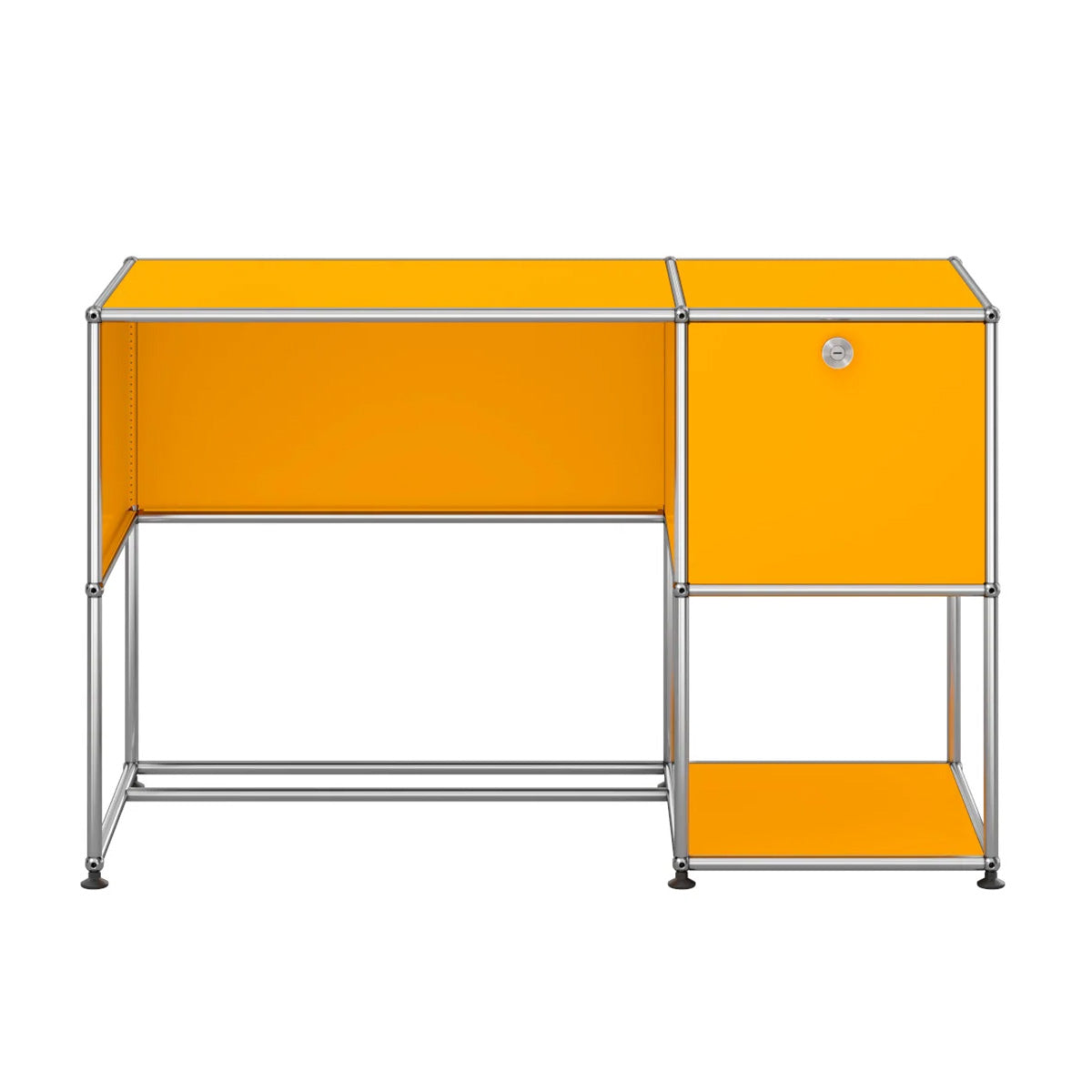 USM Home Office Desk 07 | Golden Yellow Lacquer Panels