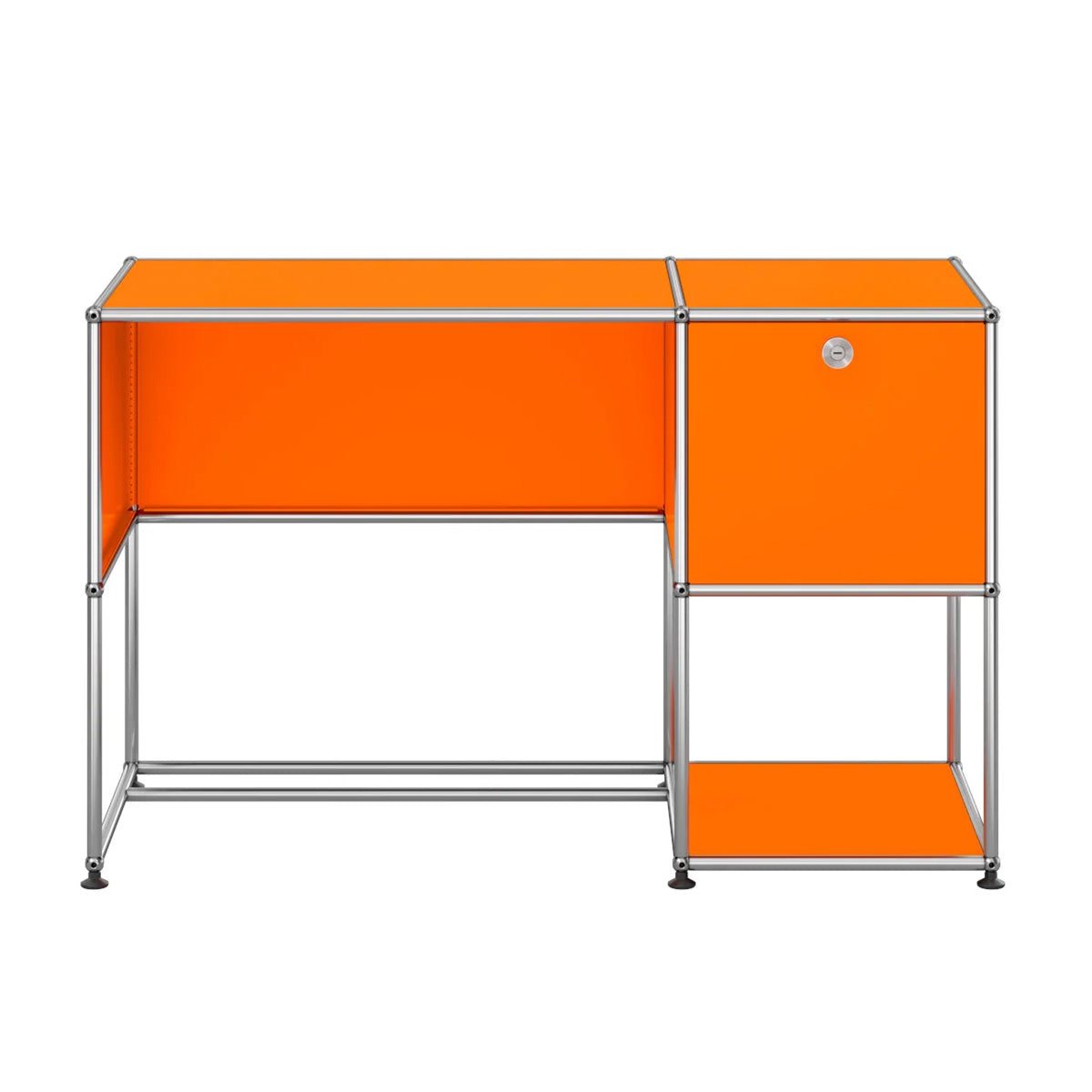 USM Home Office Desk 07 | Orange Lacquer Panels