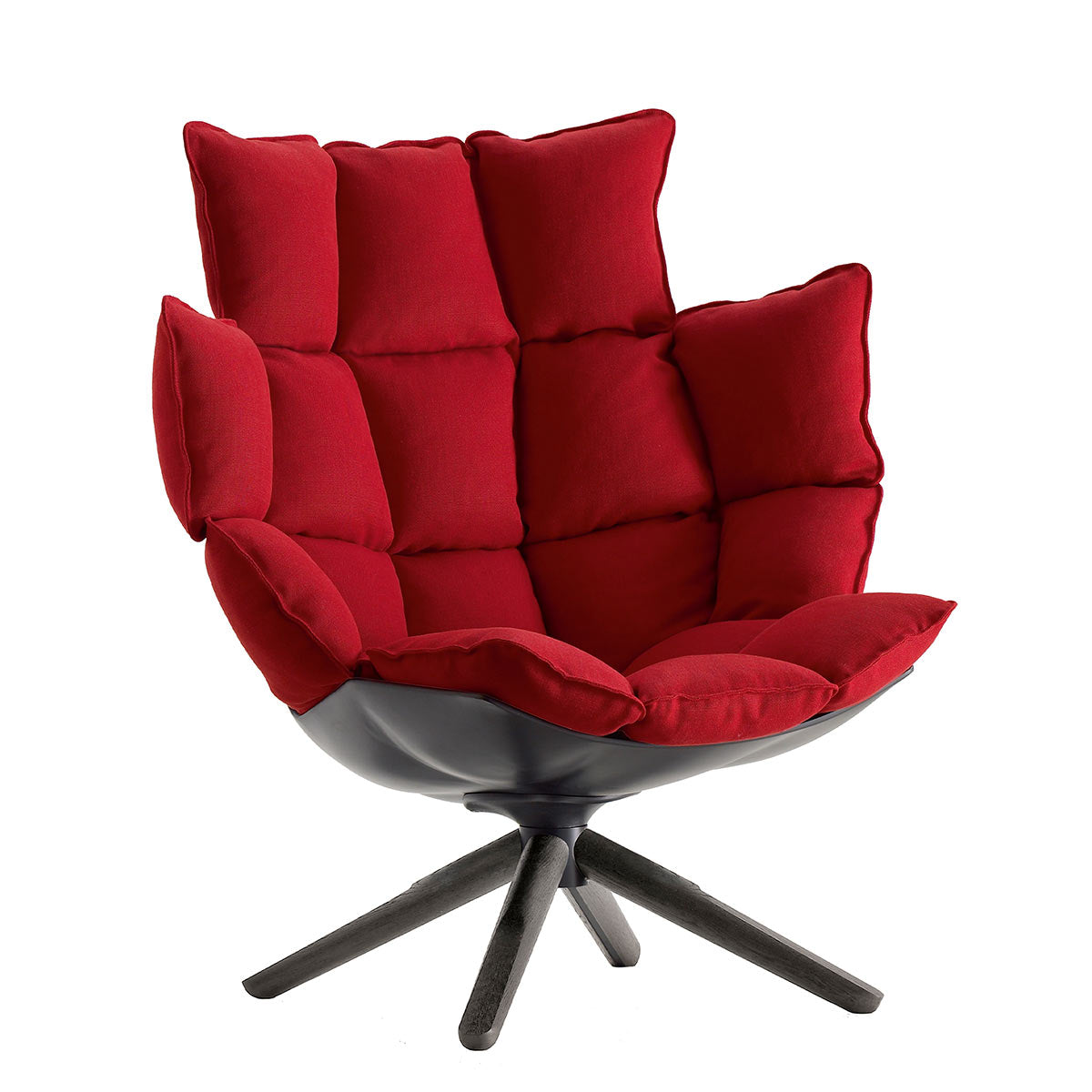 Husk Swivel Lounge Chair | Caramel Alice FR Fabric