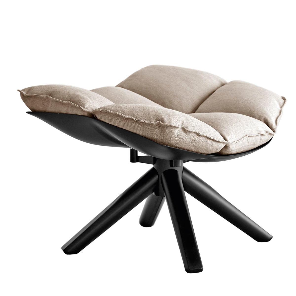 Husk Swivel Lounge Chair | Camel Alice FR Fabric