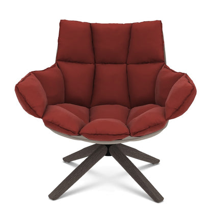 Husk Swivel Lounge Chair | Caramel Alice FR Fabric