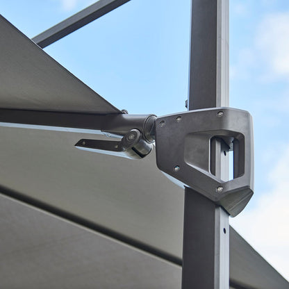Hyde Luxe Tilt Parasol 3x3m | Anthracite Shade