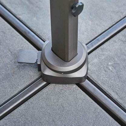 Hyde Luxe Tilt Parasol 3x3m | Anthracite Shade
