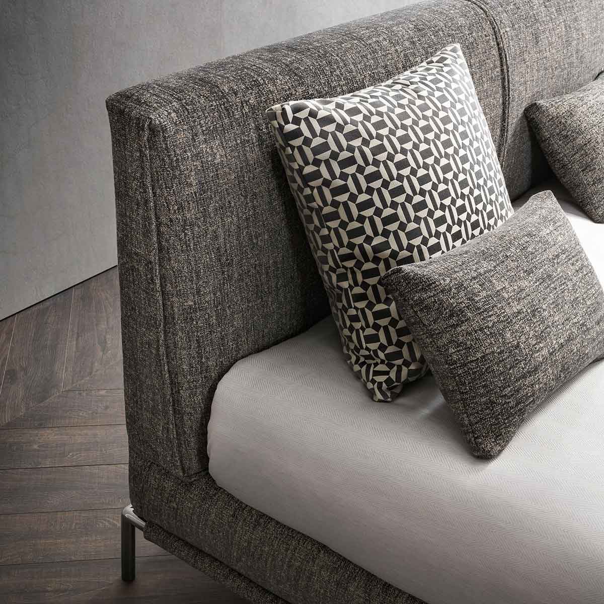 Icon Bed 180cm | Silver Ionio 434 Fabric