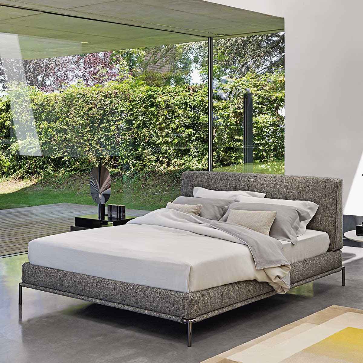 Icon Bed 180cm | Silver Ionio 434 Fabric