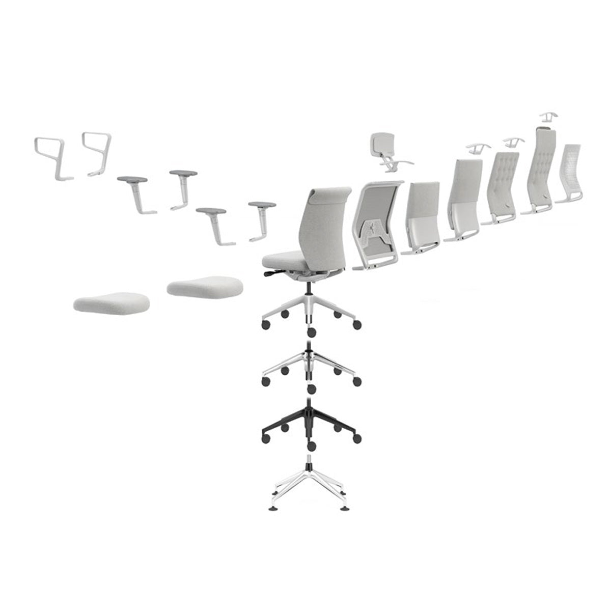 ID Trim Task Chair | Jade Grey Reflect Upholstery
