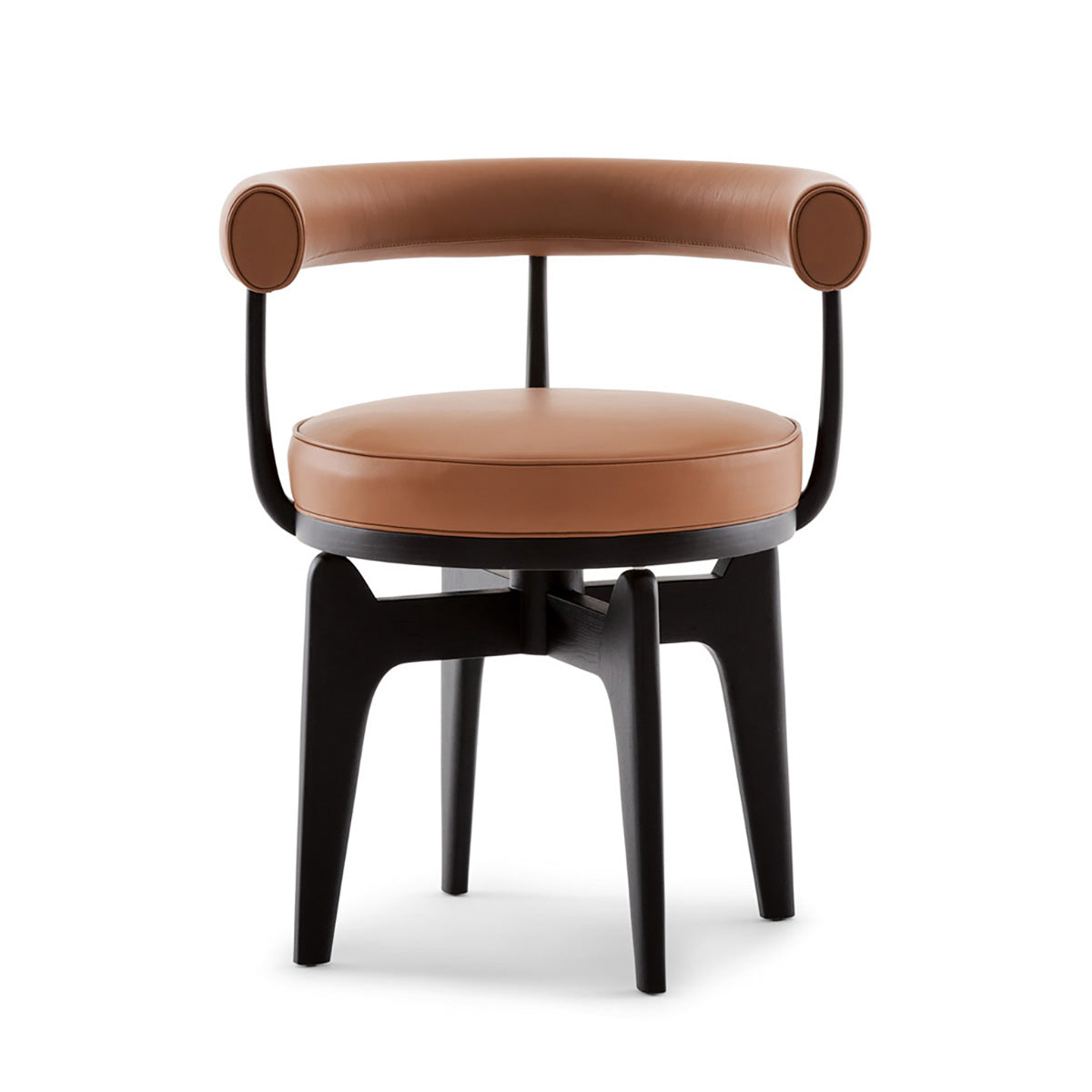 Indochine Chair | Scozia Leather 13X202 Dark Brown