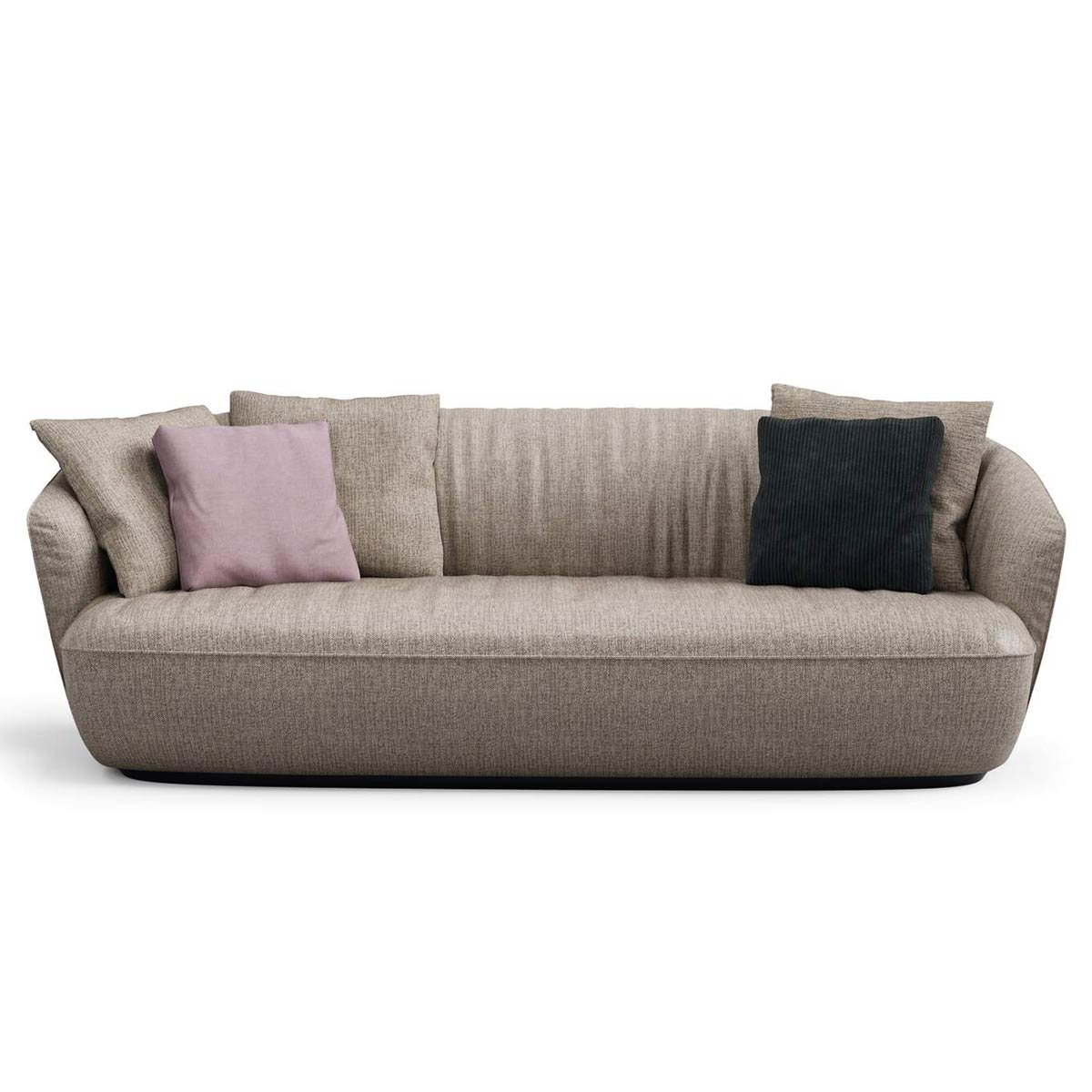 Ishino 3 Seat Sofa Deep | Shadow 7783 Fino Fabric Front