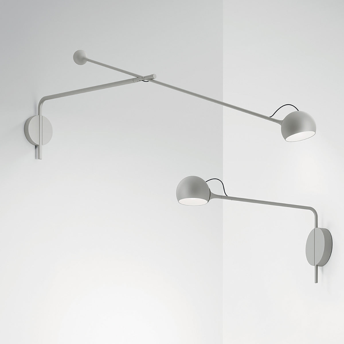 Ixa Wall L Lamp | White Grey