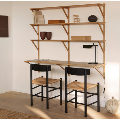 J39 Chair | Black Lacquered Oak Frame