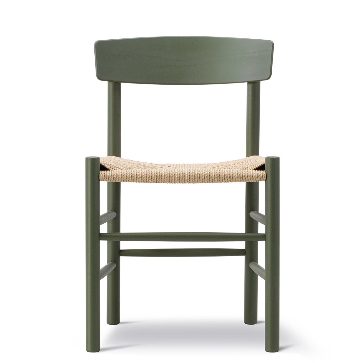 J39 Chair | Khaki Lacquered Beech Frame